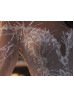 Puff Sleeve Ivory Sequined Lace Tulle Wedding Dress